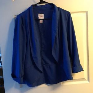 Lightweight royal blue blazer